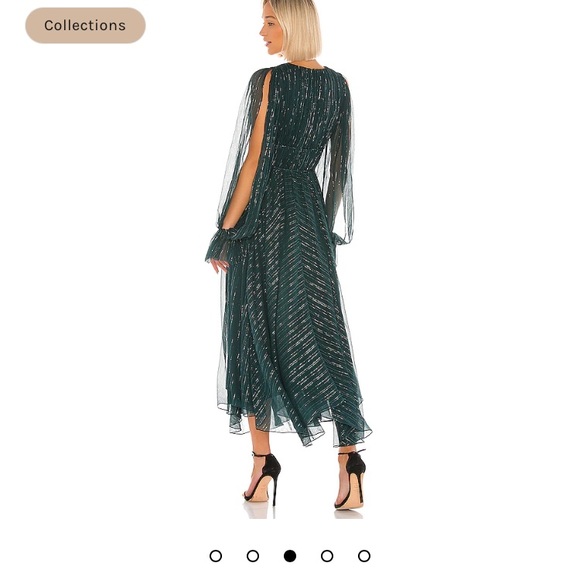 AMUR Metallic Stripe Long Sleeve Dress sz 4 NWT - Picture 5 of 17